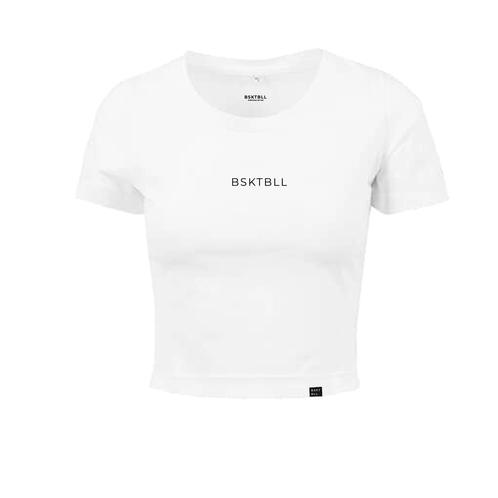 Ladies Cropped T-Shirt weißWeiß XS